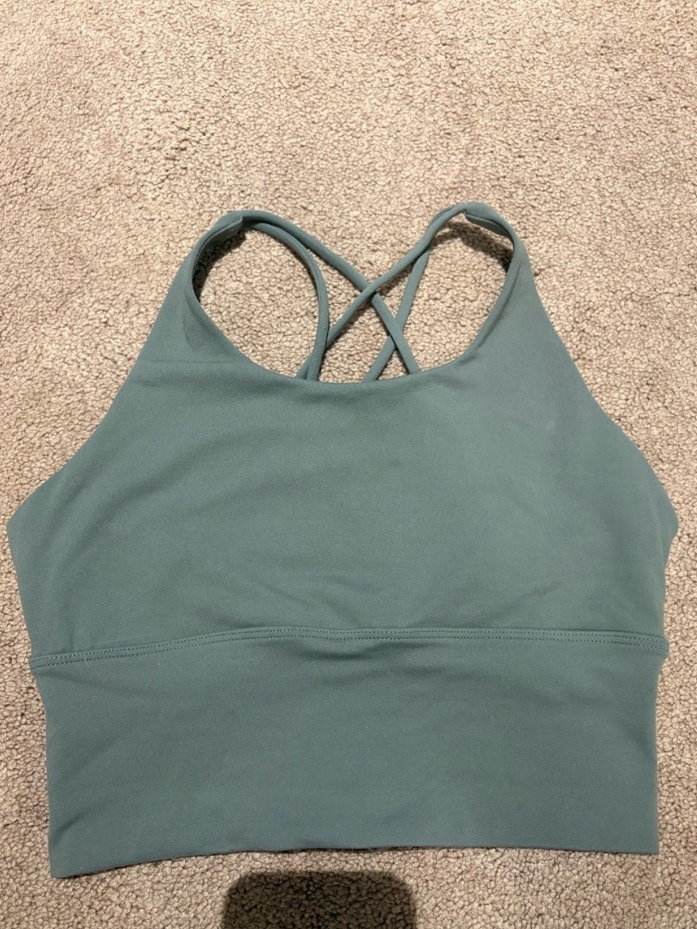 3 for $14 High-Neck Green Women's sports bra size small